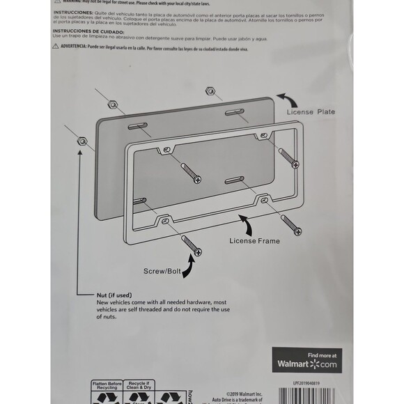 Pawprints & Hearts Metal License Plate Frame Cat Dog Animal - Picture 3 of 4